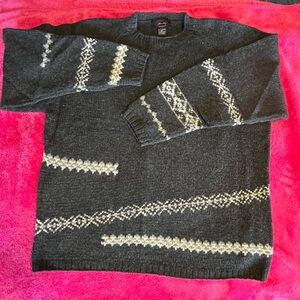 VTG Allen Solly Fair Isle Nordic Men’s Size XL 100% Lambswool Knit Sweater